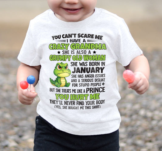 You Can’t Scare Me - Gift For Grandson And Granddaughter From Grandma - DONN01 (SKU09-85-01)