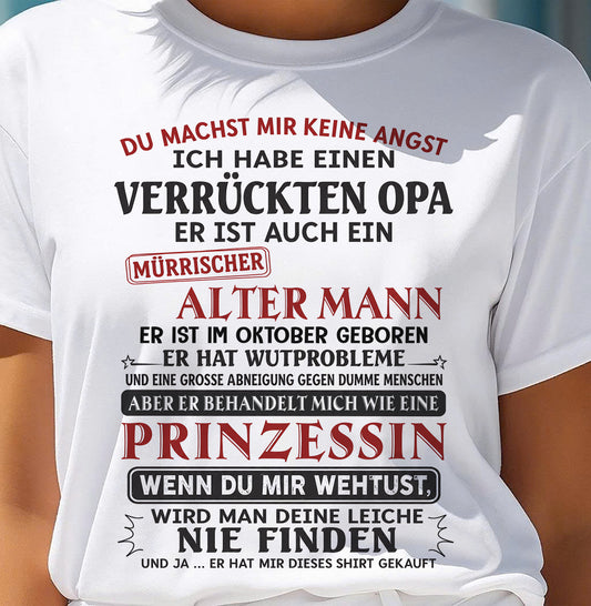 DU MACHST MIR KEINE ANGST - GESCHENK FÜR MEINE ENKELTOCHTER VON OPA - DONN10 (SKU2606-239-10)