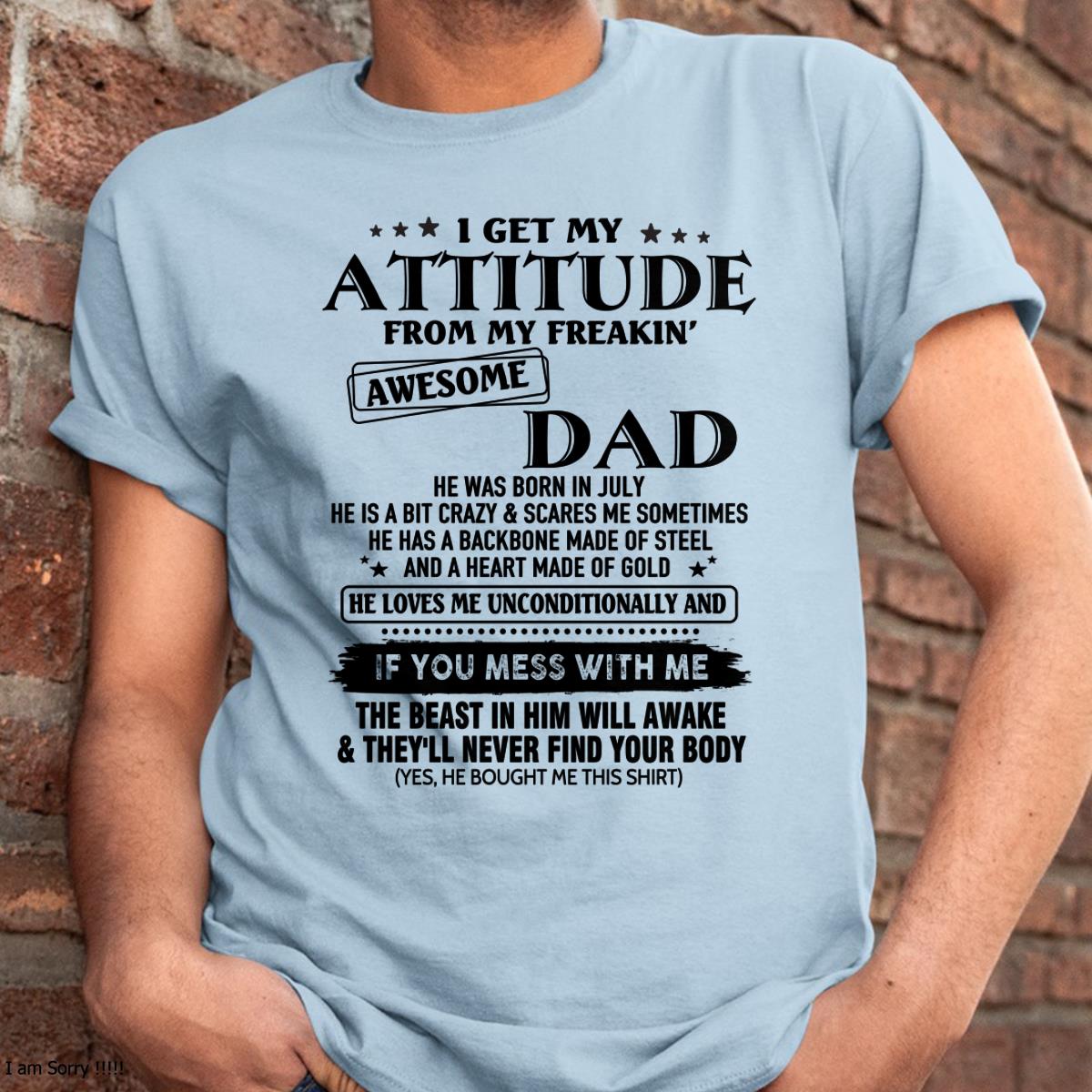 July - Gift For Son and Daughter From Dad - DONN07 - (SKU-TDADC-07)
