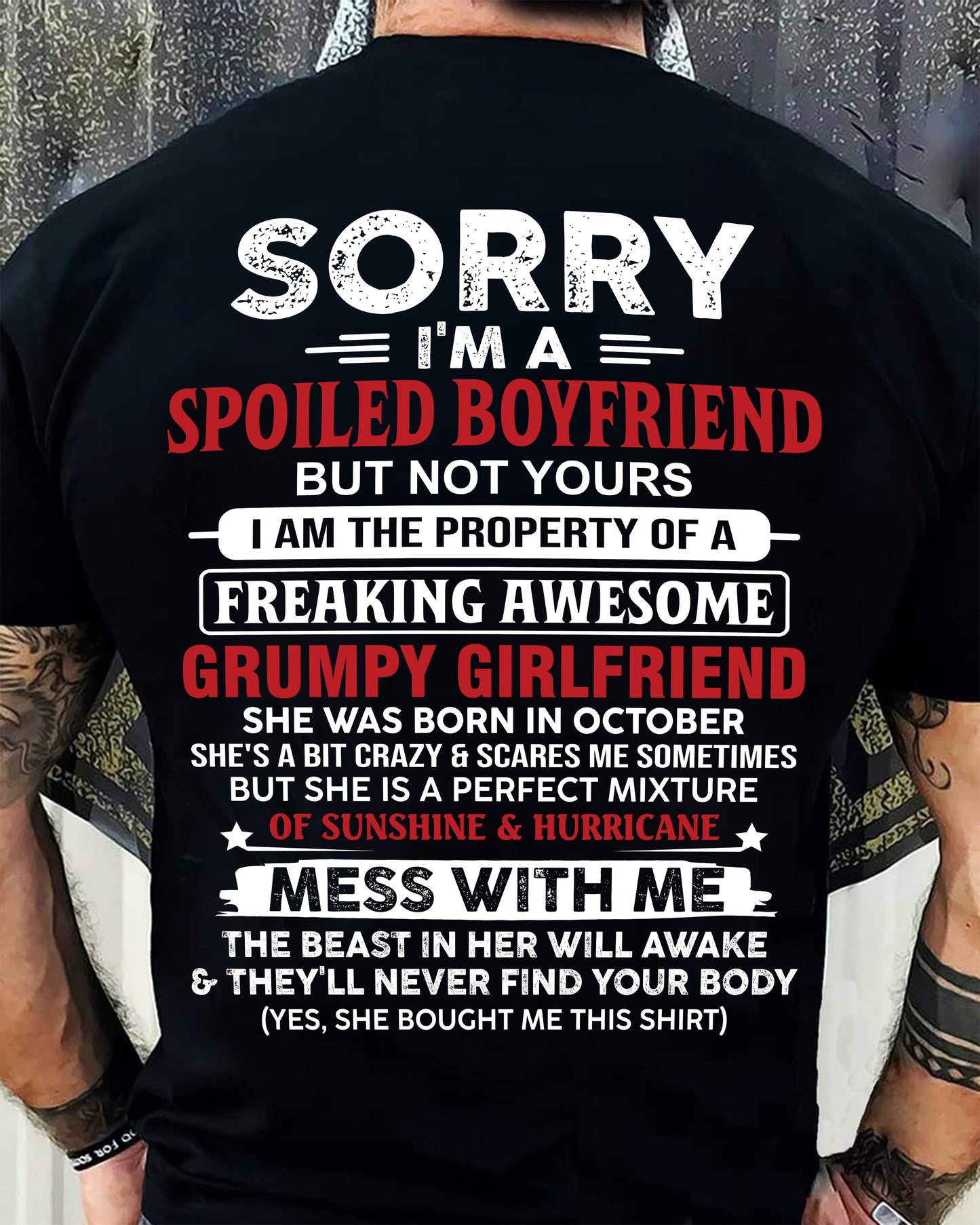 October - Spoiled Boyfriend - Perfect Gift From Girlfriend - EBIL10 (SKU11-18-10)