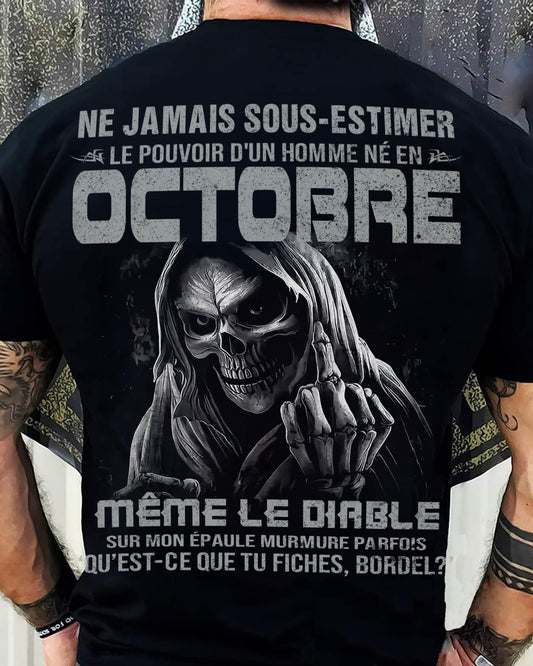 LE POUVOIR D’UN HOMME NÉ EN – T-SHIRT POUR HOMME – DONN10 (SKU08-61-10)
