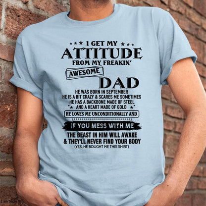 September - Gift For Son and Daughter From Dad - DONN09 - (SKU-TDADC-09)