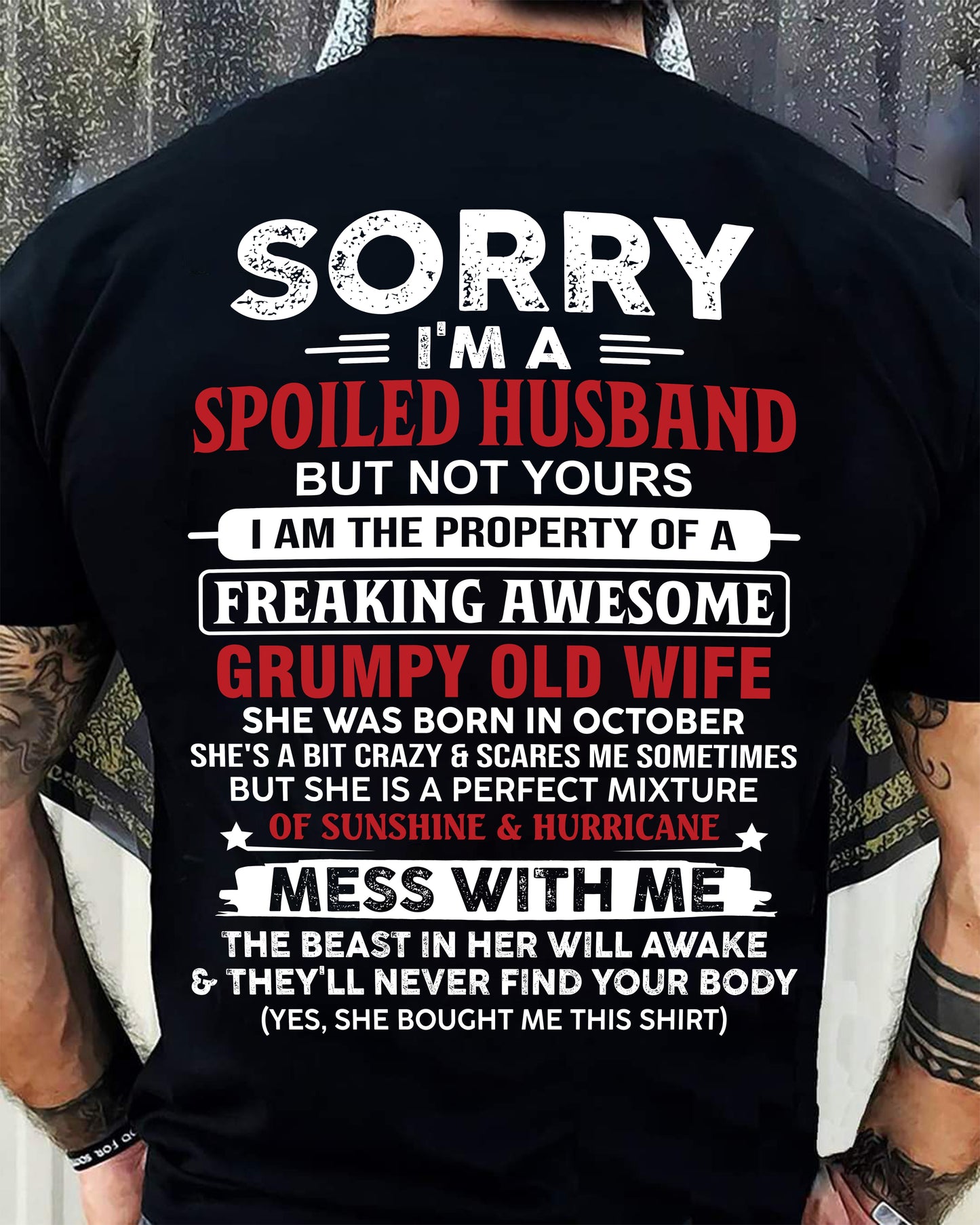 October - Spoiled Husband - Perfect Gift From Wife - EBIL10 (SKU11-02-10)