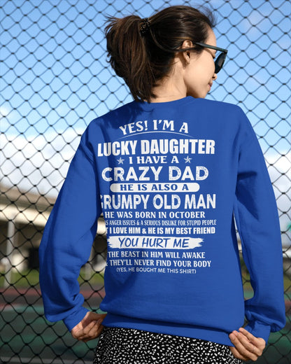 October - Awesome Grumpy Old Dad - Special gift for your daughter From Dad - EBIL10 (SKU10-50-10)