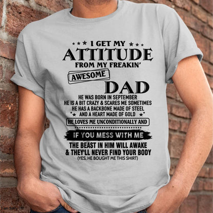 September - Gift For Son and Daughter From Dad - DONN09 - (SKU-TDADC-09)