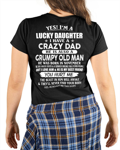 November - Awesome Grumpy Old Dad - Special gift for your daughter From Dad - EBIL11 (SKU10-50-11)