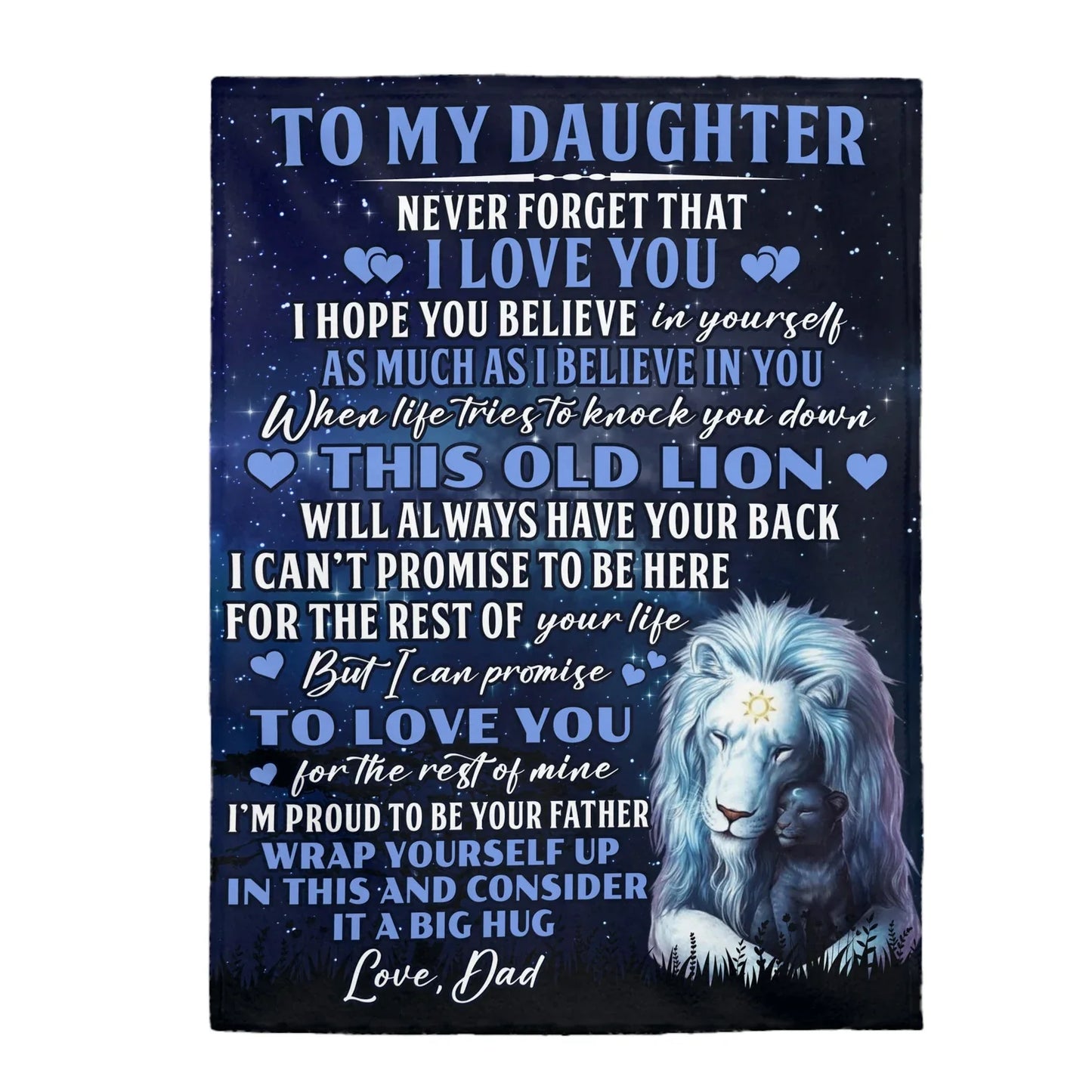 Special Gift For Your Daughter Blanket - From Dad