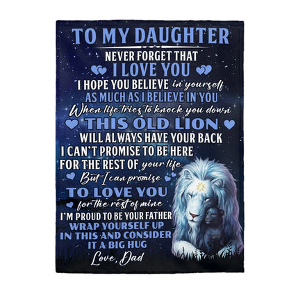Special Gift For Your Daughter Blanket - From Dad