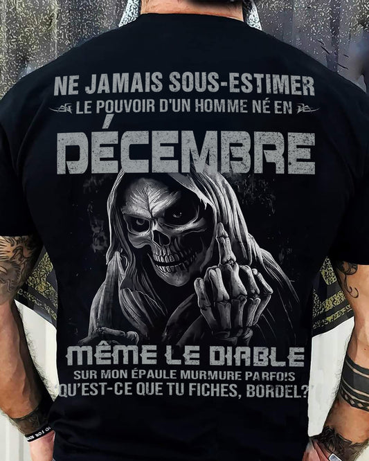 LE POUVOIR D’UN HOMME NÉ EN – T-SHIRT POUR HOMME – DONN12 (SKU08-61-12)