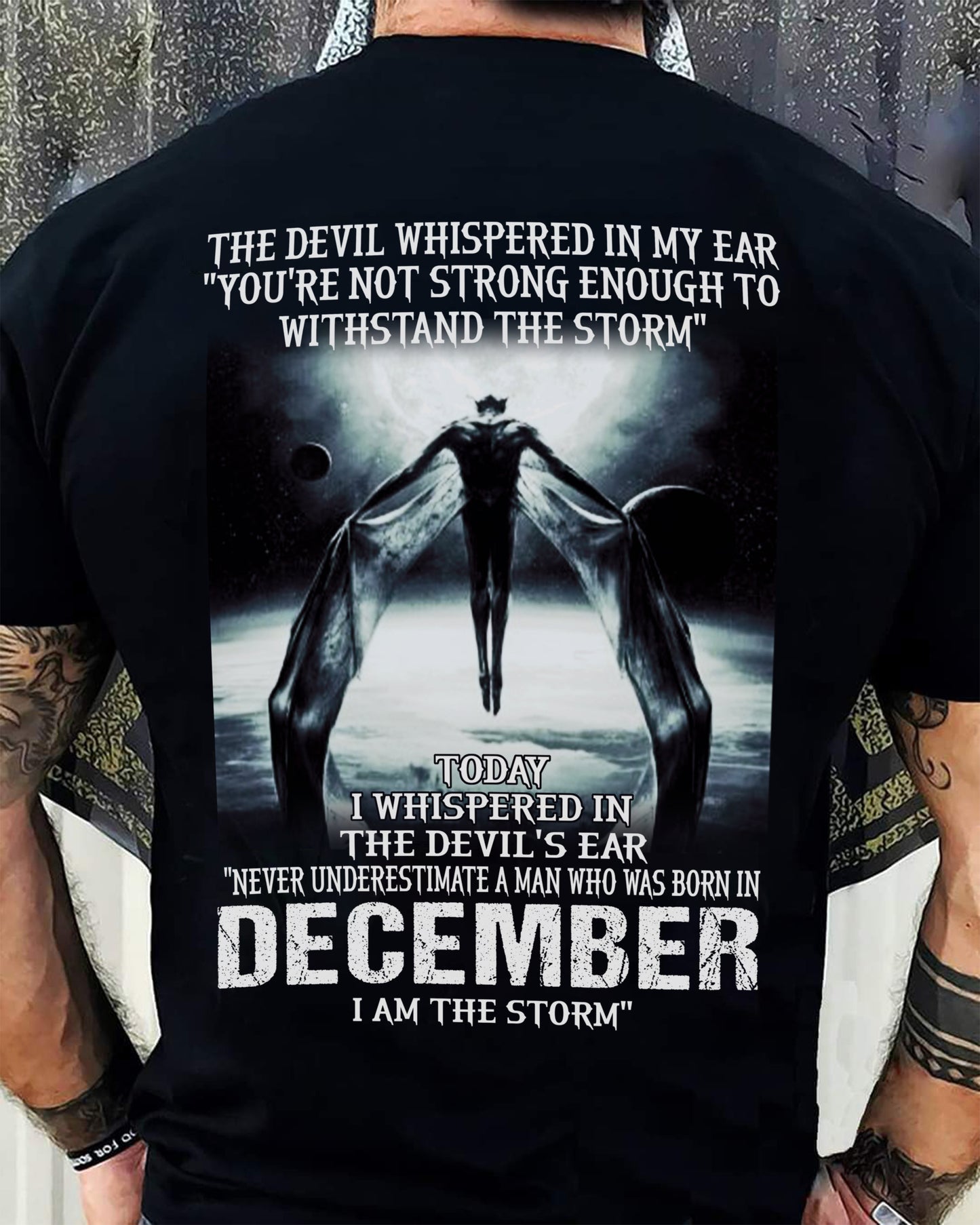 DECEMBER - THE DEVIL WHISPERED IN MY EAR - T-SHIRT FOR MAN - DONN12 (SKU08-35-12)