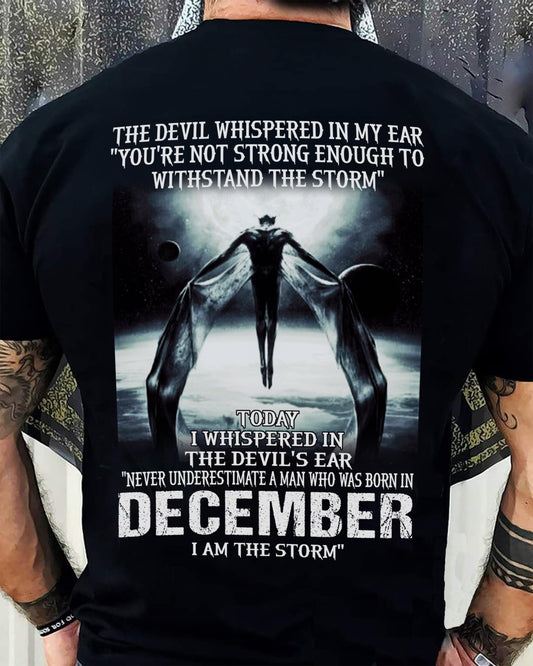 DECEMBER - THE DEVIL WHISPERED IN MY EAR - T-SHIRT FOR MAN - DONN12 (SKU08-35-12)