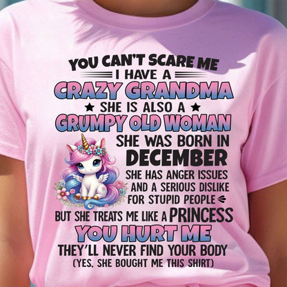 DECEMBER - YOU CAN'T SCARE ME - GIFT FROM GRANDMA - EBIL12 (SKU09-106-12)