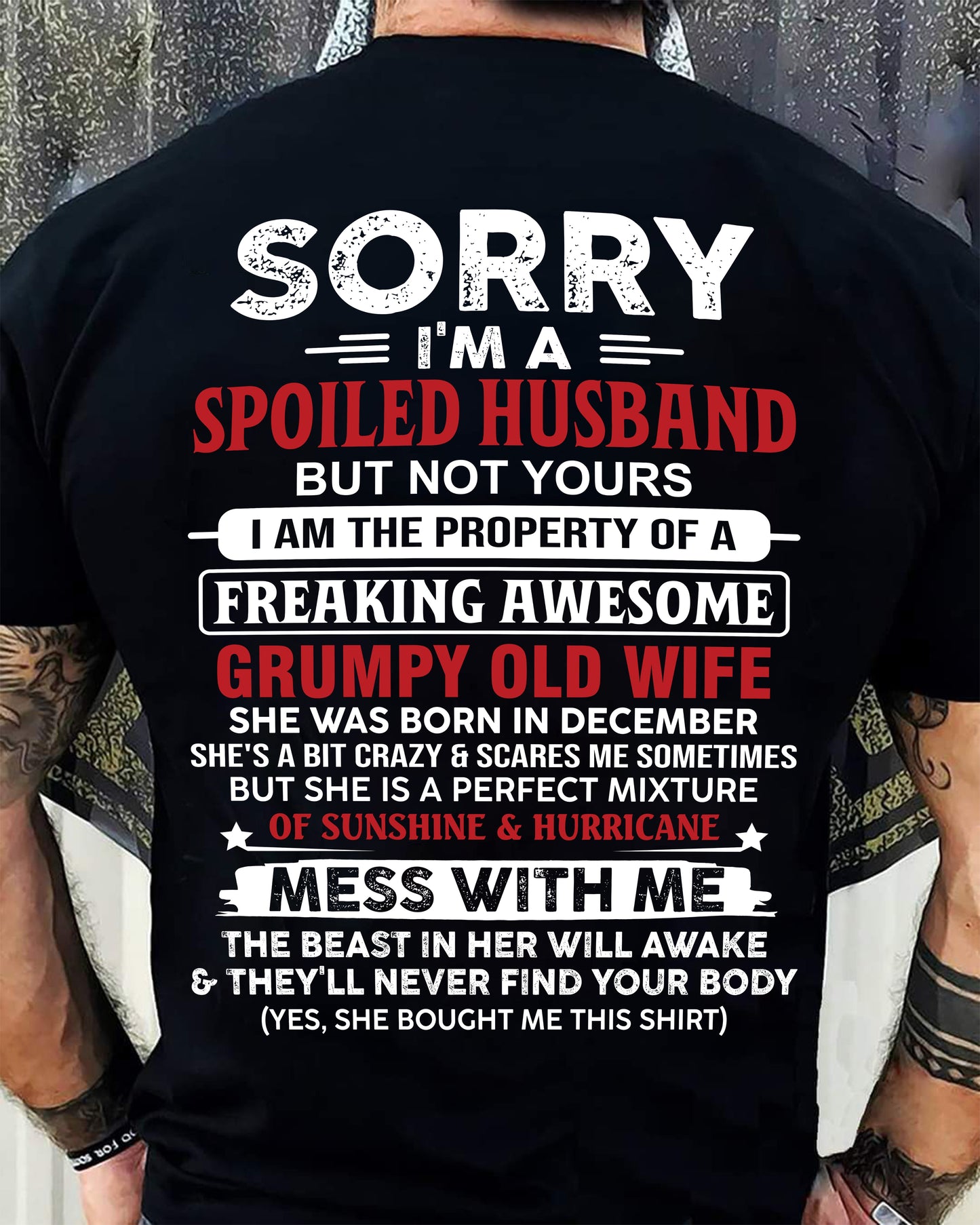 December - Spoiled Husband - Perfect Gift From Wife - EBIL12 (SKU11-02-12)