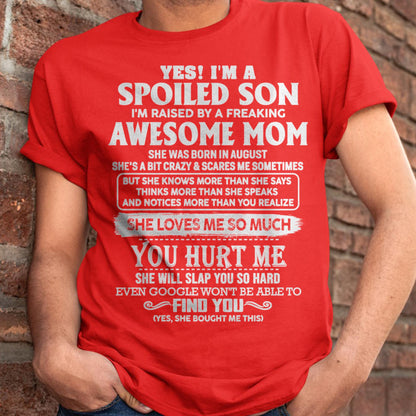 August - Awesome Mom - Perfect Gift For Son From Mom - ebil08 (SKU05-47-08)