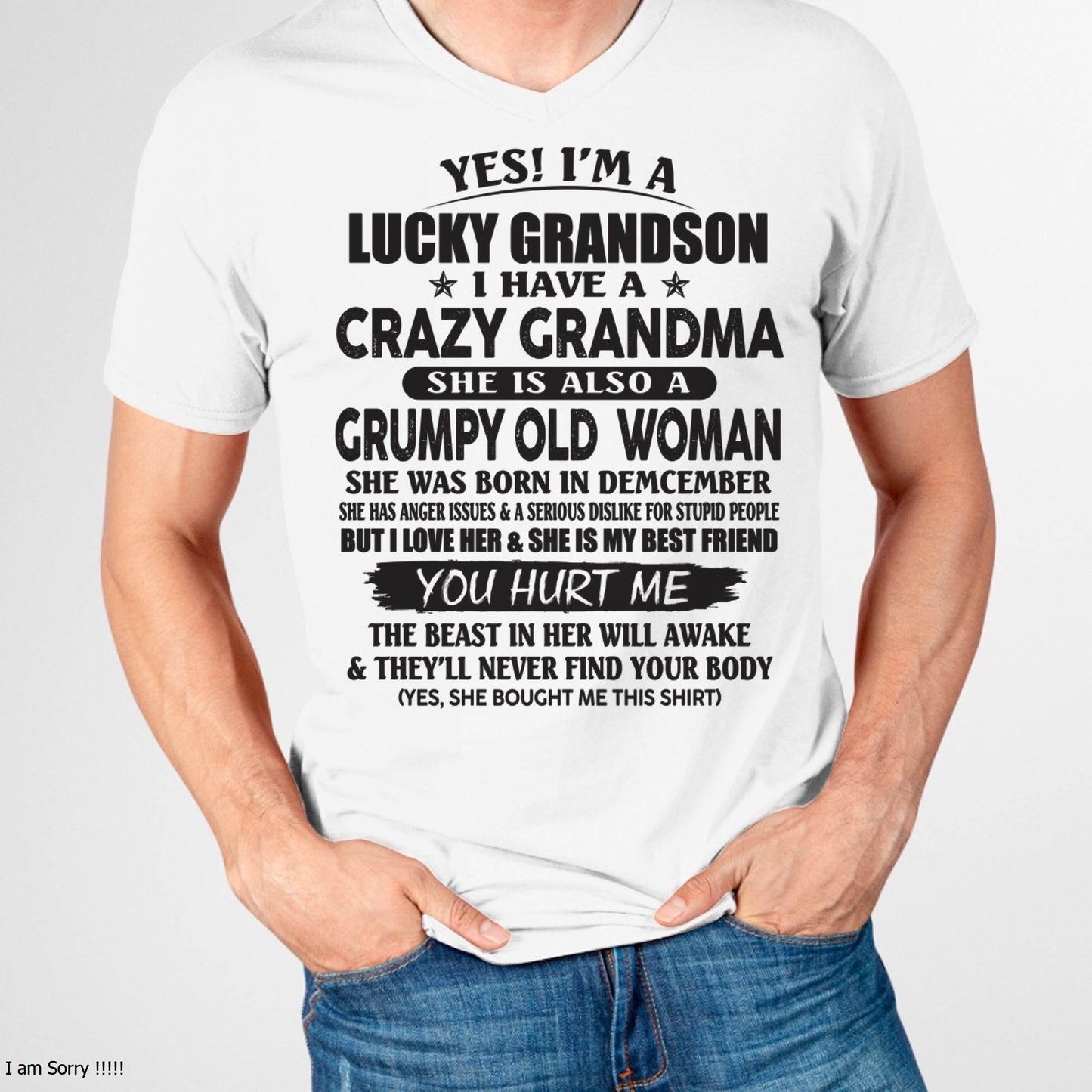 DECEMBER - LUCKY GRANDSON OF CRAZY GRANDMA -  FROM GRANDMA - EBIL12 (SKU10-173-12)