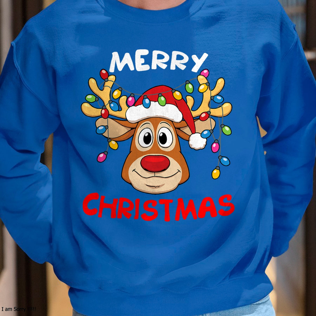 Merry Christmas Reindeer Xmas Family Men Women T-Shirt - Christmas Unisex T-Shirt/Hoodie/Sweatshirt - HNDS00
