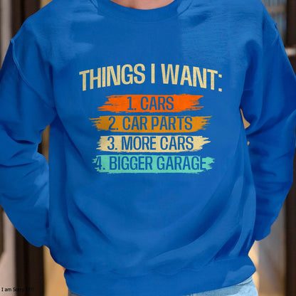 Things I Want - Car Parts Enthusiast Auto Mechanic Engine T-Shirt - Gift For Mechanic - DONN (SKUM08-D13)