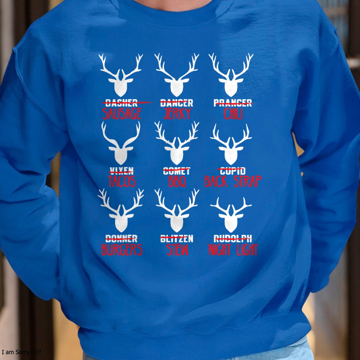 Funny Christmas Deer Hunters All of Santa's Reindeer design T-Shirt - Christmas Unisex T-Shirt/Hoodie/Sweatshirt - HNDS00