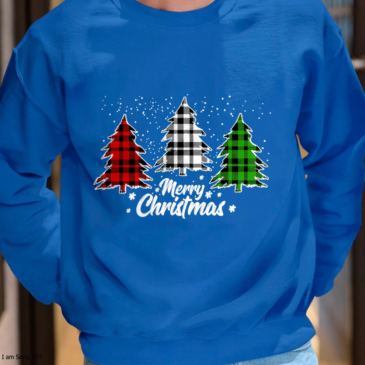 Merry Christmas Tree Xmas Buffalo Plaid Red White Green T-Shirt - Christmas Unisex T-Shirt/Hoodie/Sweatshirt - HNDS00
