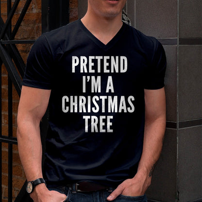 Funny Pretend Im A Christmas Tree Adult Christmas Costume T-Shirt - Christmas Unisex T-Shirt/Hoodie/Sweatshirt - HNDS00