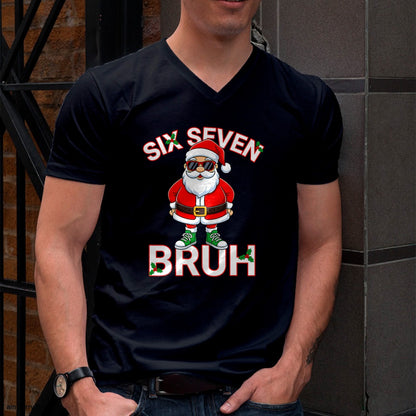 Funny 67 Six Seven Christmas Bruh Santa T-Shirt - Christmas Unisex T-Shirt/Hoodie/Sweatshirt - HNDS00 (SKU-T-CHRISTMAS-1911A)