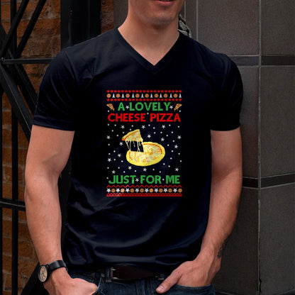 A Lovely Cheese Pizza Shirt Alone Funny Kevin X-Mas Home T-Shirt - Christmas Unisex T-Shirt/Hoodie/Sweatshirt - HNDS00