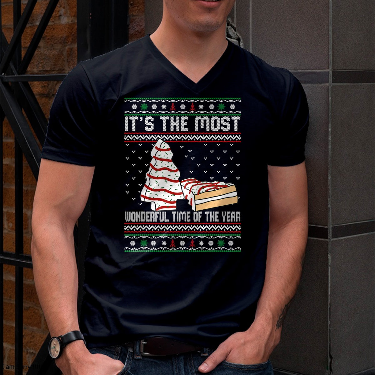 Its The Most Wonderful Time Of The Year Christmas tree cake T-Shirt - Christmas Unisex T-Shirt/Hoodie/Sweatshirt - HNDS00