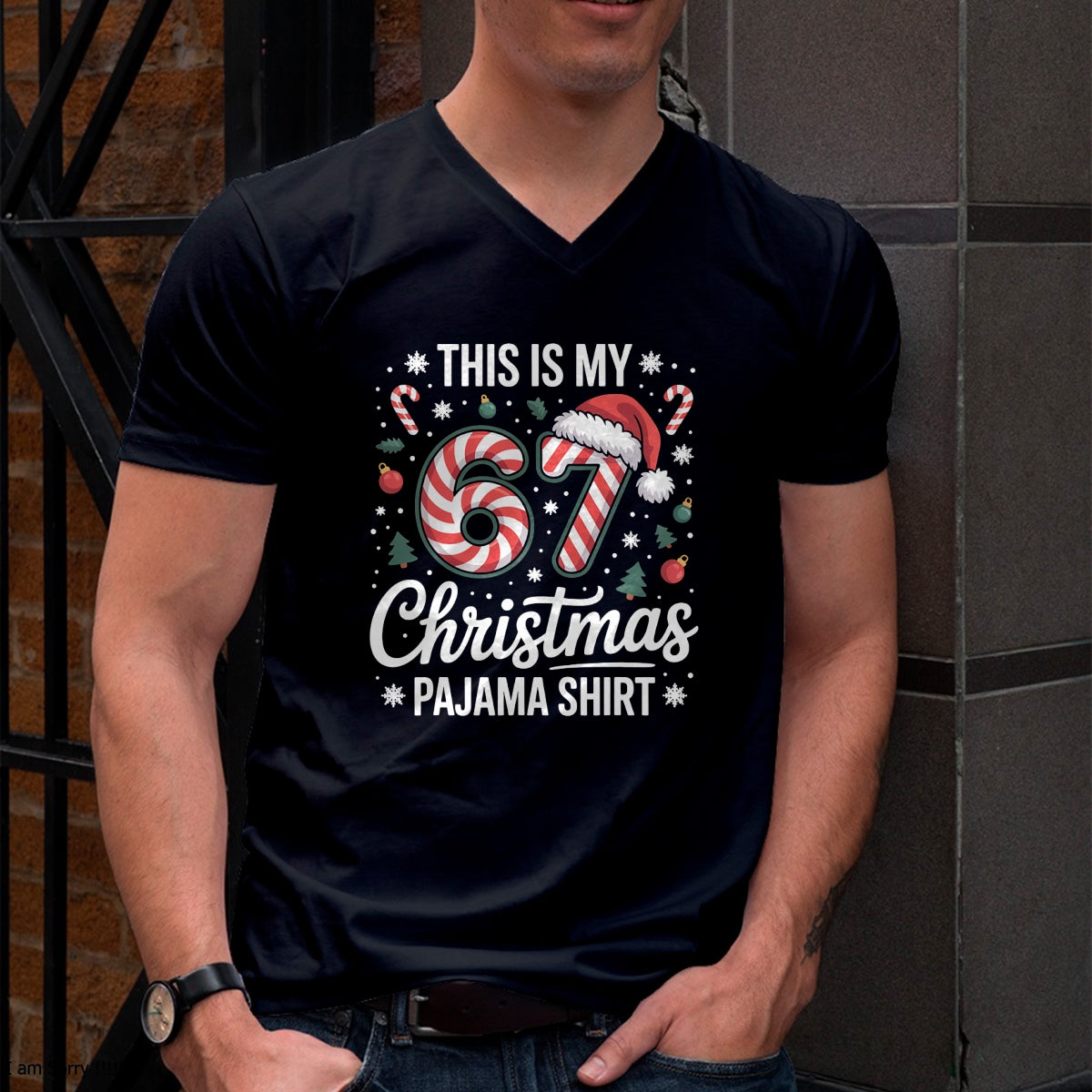 This My 67 Christmas Pajama 67 Meme Gen Alpha Boys Girls T-Shirt - Christmas Unisex T-Shirt/Hoodie/Sweatshirt - HNDS00