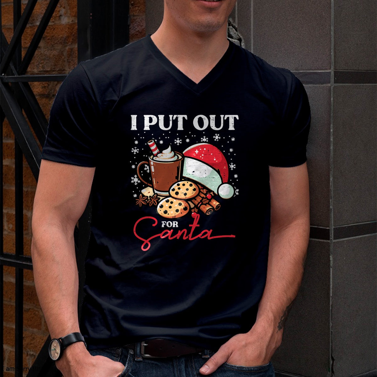 Christmas I Put Out For Santa Funny Xmas Kids Women Men T-Shirt - Christmas Unisex T-Shirt/Hoodie/Sweatshirt - HNDS00