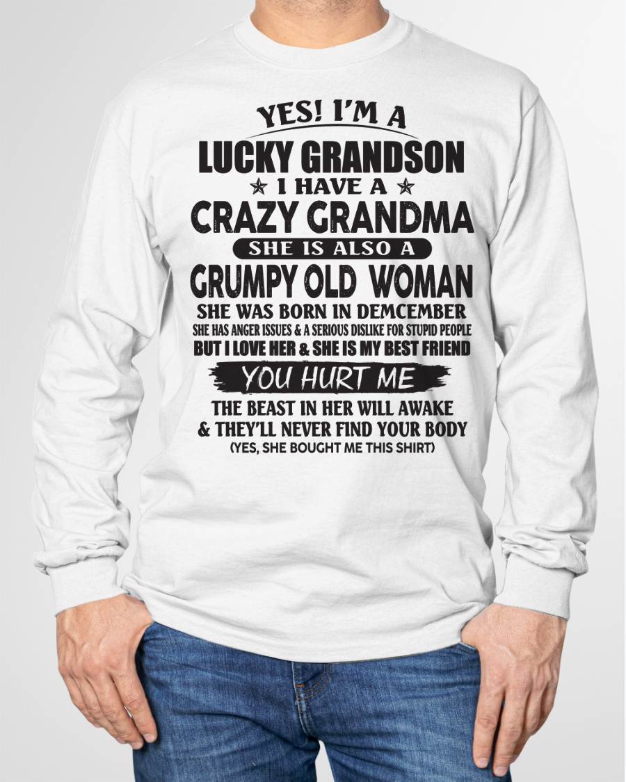 DECEMBER - LUCKY GRANDSON OF CRAZY GRANDMA -  FROM GRANDMA - EBIL12 (SKU10-173-12)