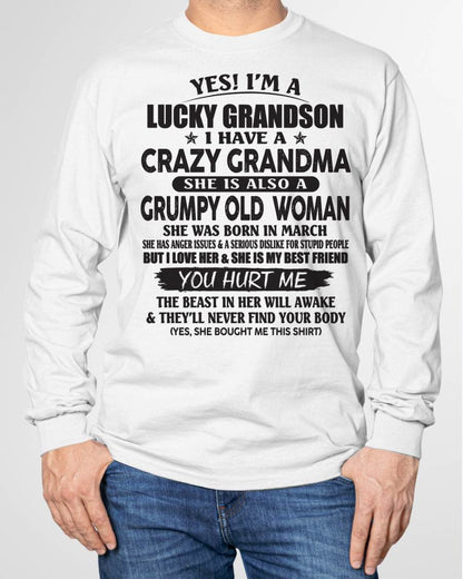 MARCH - LUCKY GRANDSON OF CRAZY GRANDMA -  FROM GRANDMA - EBIL03 (SKU10-173-03)