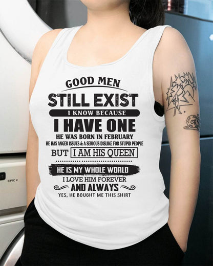 February - Good Men Still Exist - Perfect Gift For Girlfriend, Wife From Husband - Ebil02(SKU07-166-02)