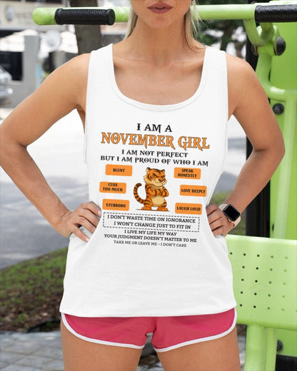 "I AM A NOVEMBER GIRL" - Birthday Gift For November Girls - FMA EBIL11 (SKU26T-01-62-11)