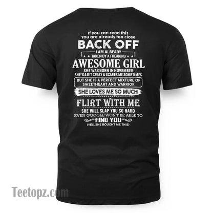 November – Awesome Girlfriend Born In November – Special gift for your Boyfriend – From Wife EBIL11 (SKU06-25-11)