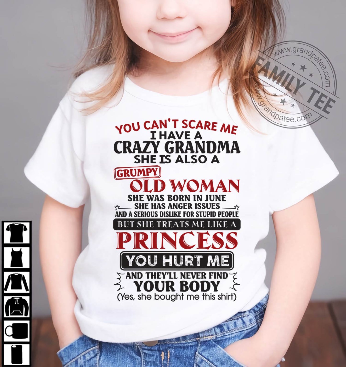 June - You Can't Scare Me - Gift For Grandson And Granddaughter From Grandma - DOAN06 (SKU10-76-06)