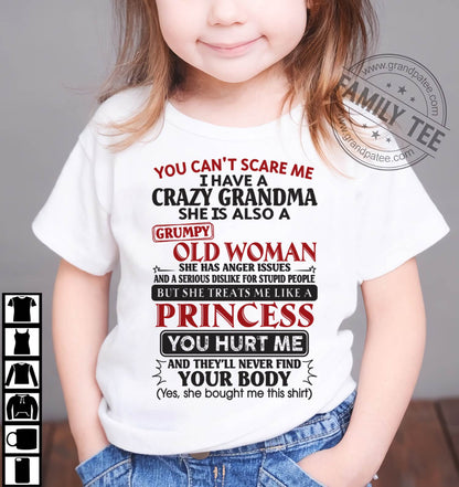 You Can't Scare Me - Gift For Grandson And Granddaughter From Grandma - DOAN00 (SKU10-76-00)