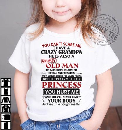 I Have A Crazy Grandpa - Gift For Grandson And Granddaughter From Grandpa - DOAN08 (SKU09-143-08)