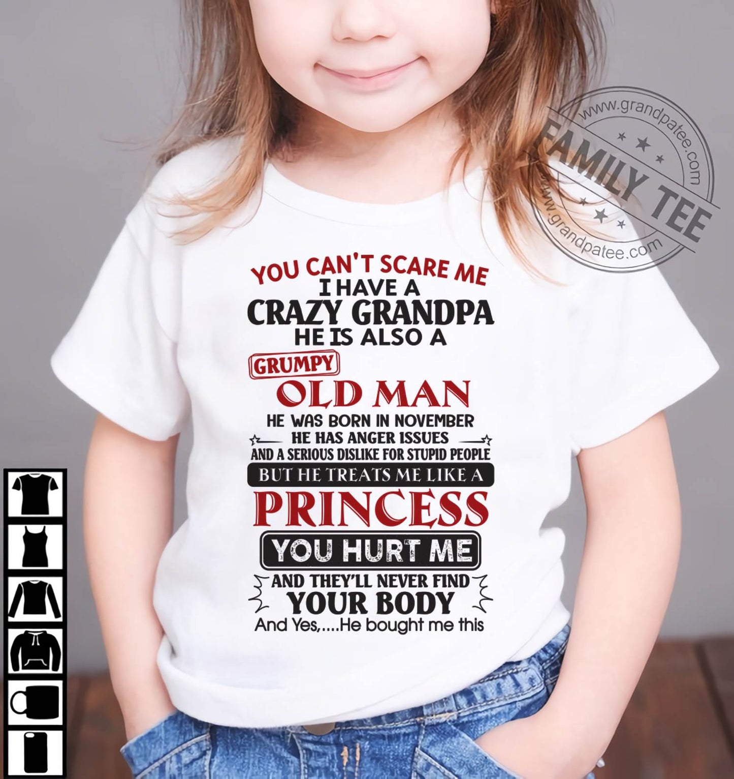 I Have A Crazy Grandpa - Gift For Grandson And Granddaughter From Grandpa - DOAN11 (SKU09-143-11)