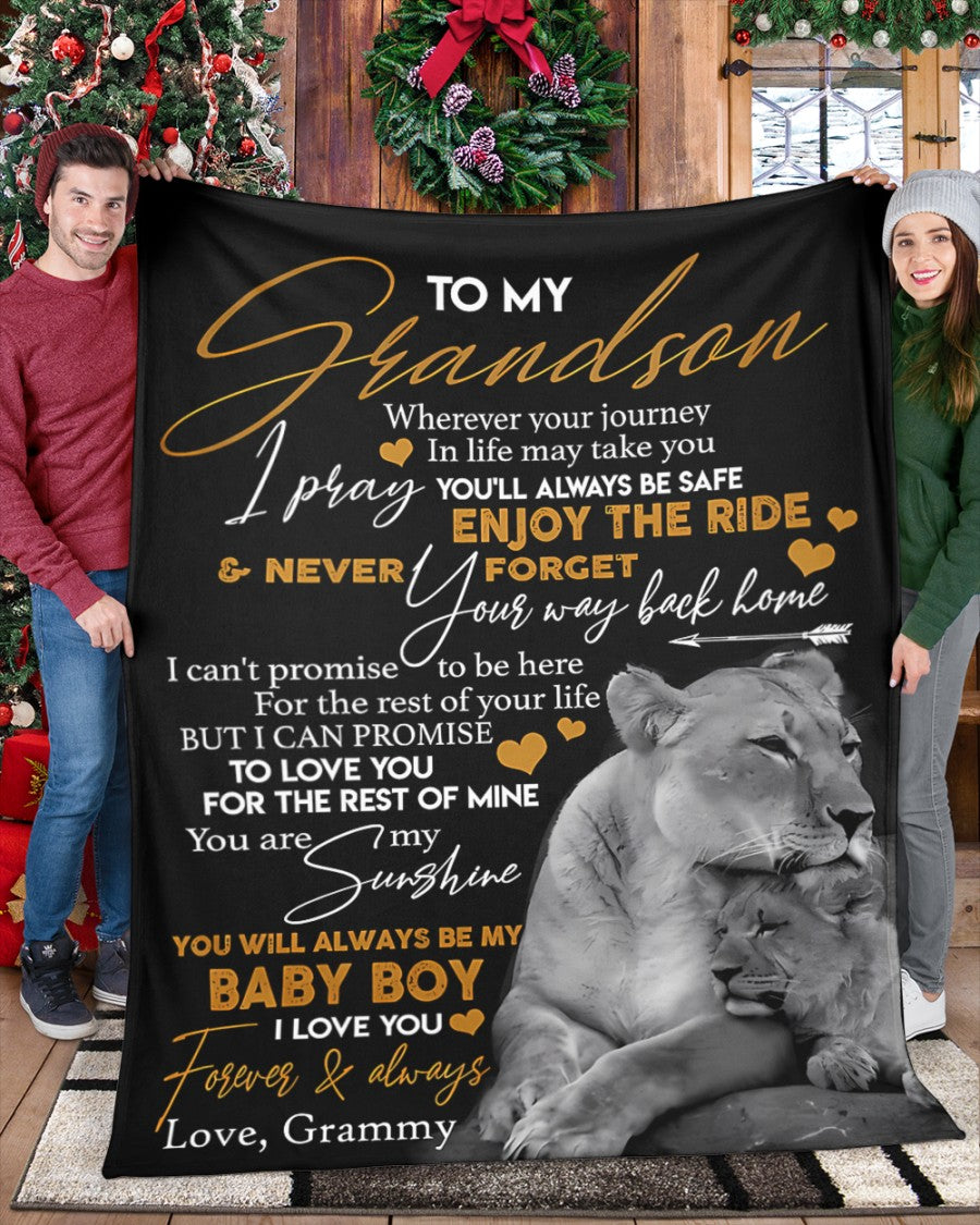 Special Gift For Your Grandson Blanket - From Grammy (SKUB07-46)