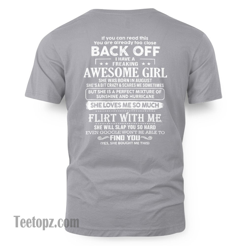 August – Awesome Girlfriend Born In August – Special gift for your Boyfriend – From Wife DONN08 (SKU06-17-08)