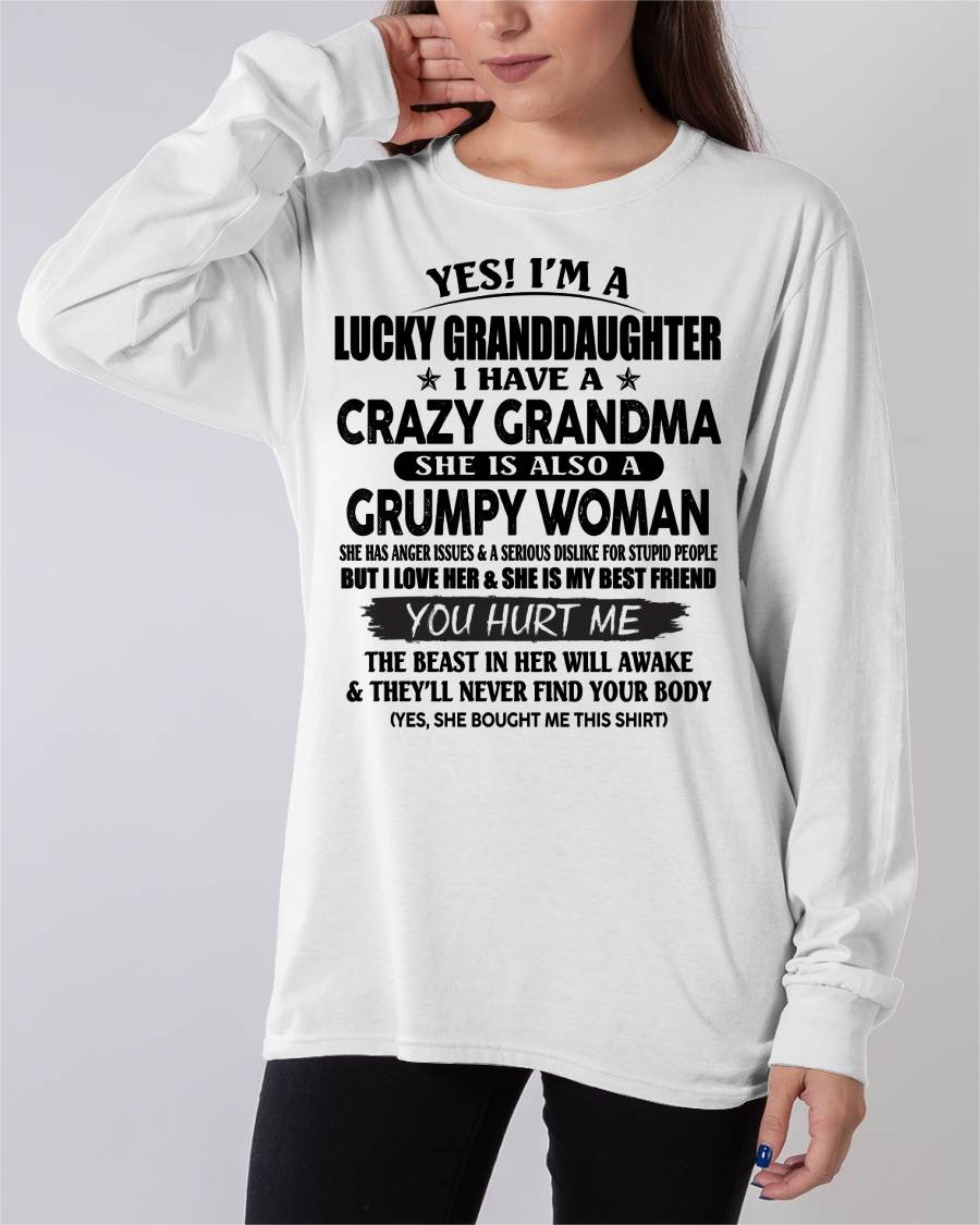 LUCKY GRANDDAUGHTER OF CRAZY GRANDMA - PERFECT GIFT FROM GRANDMA - EBIL00 (SKU12-146-00)