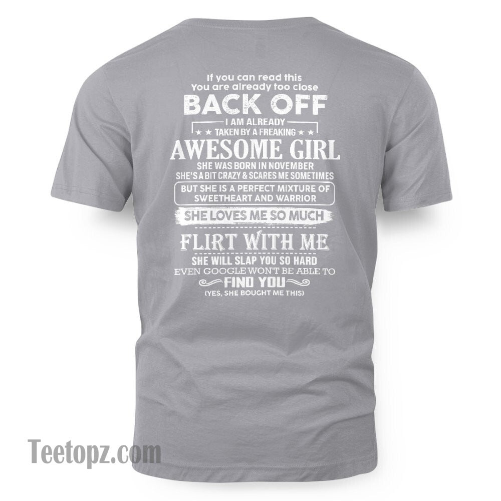 November – Awesome Girlfriend Born In November – Special gift for your Boyfriend – From Wife DONN11 (SKU06-25-11)