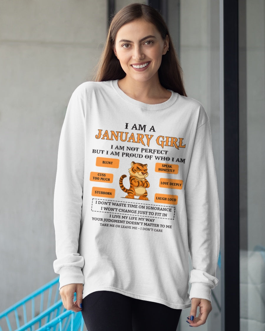 "I AM A JANUARY GIRL" - Birthday Gift For January Girls - FMA EBIL01 (SKU26T-01-62-01)