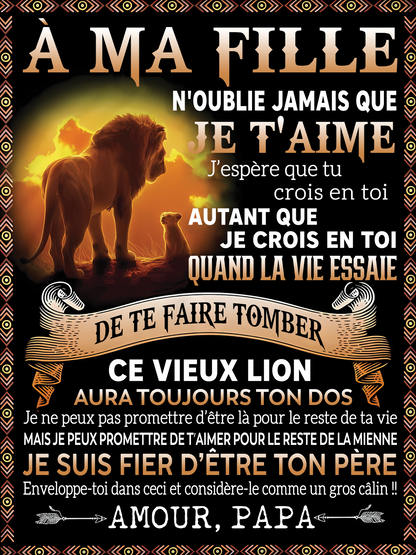 Cadeau Spécial Pour Ta Fille Couverture - De Papa (SKUB09-101)