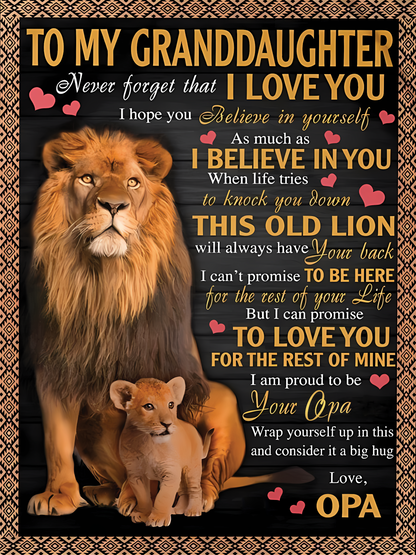 Special Gift For Your Granddaughter Blanket - From OPA (SKUB11-112)