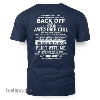 April – Awesome Girlfriend Born In April – Special gift for your Boyfriend – From Wife EBIL04 (SKU06-17-04)