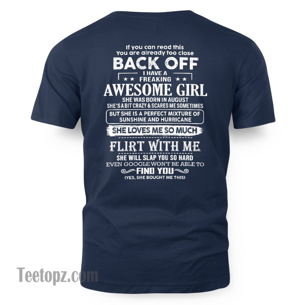 August – Awesome Girlfriend Born In August – Special gift for your Boyfriend – From Wife DONN08 (SKU06-17-08)