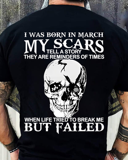 My Scars Tell A Story – T-Shirt For Man – DOAN03 (SKU10-27-03)