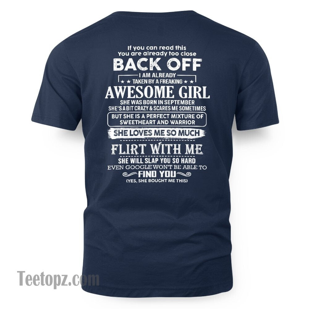 September – Awesome Girlfriend Born In September – Special gift for your Boyfriend – From Wife EBIL09 (SKU06-25-09)