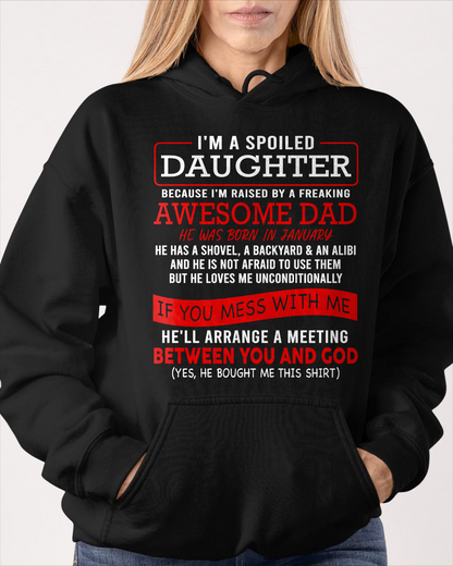 JANUARY - I'M A SPOILED DAUGHTER - FROM DAD TO DAUGHTER - EBIL01 (SKU26T-01-30-01)